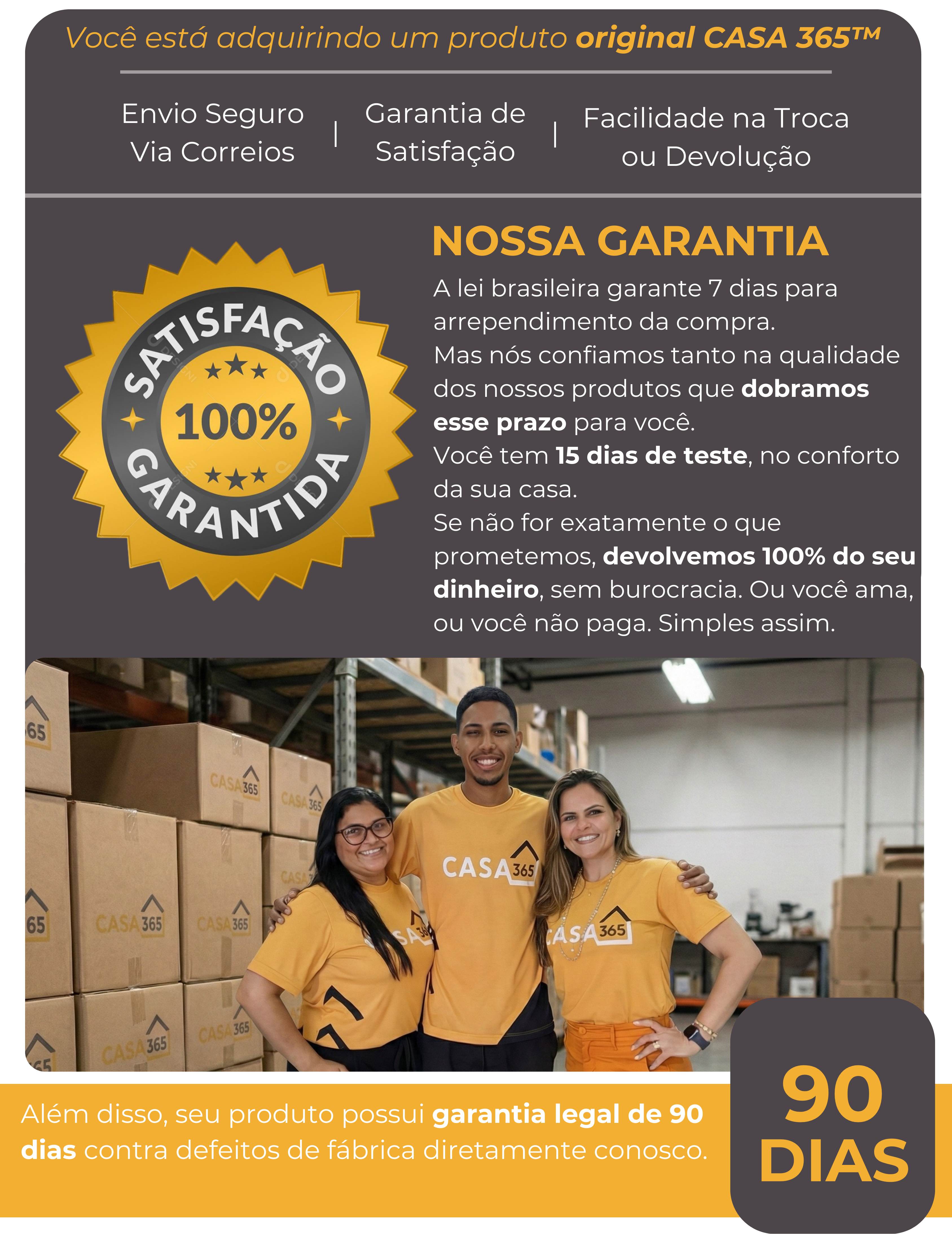 Garantia de 90 Dias